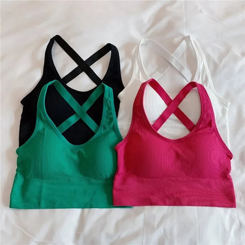 Seamless High Impact Yoga Sports Push-Up Bra