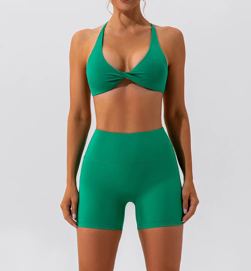Workout Top Women Crease Sports Bra Running Back Cross Yoga Bra Breathable Sports