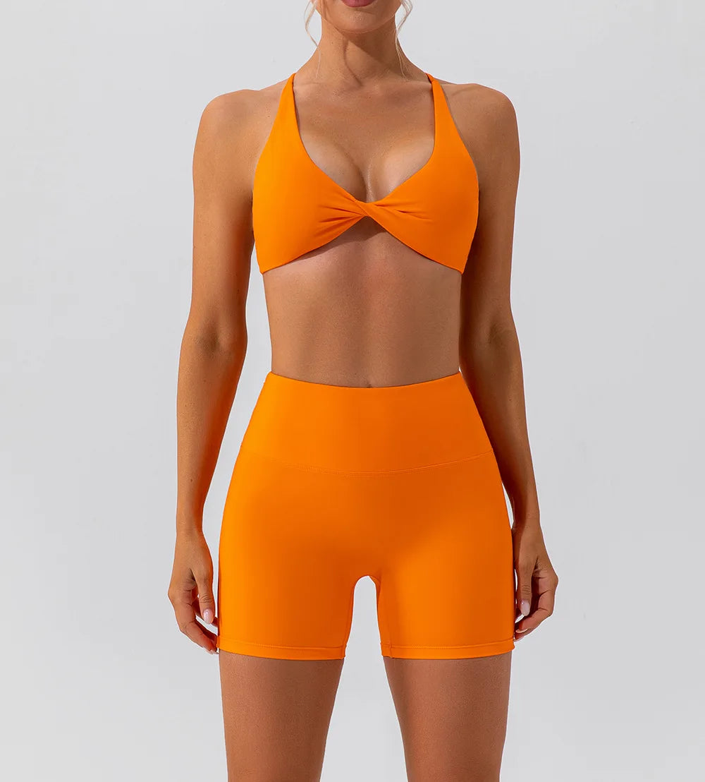 Workout Top Women Crease Sports Bra Running Back Cross Yoga Bra Breathable Sports