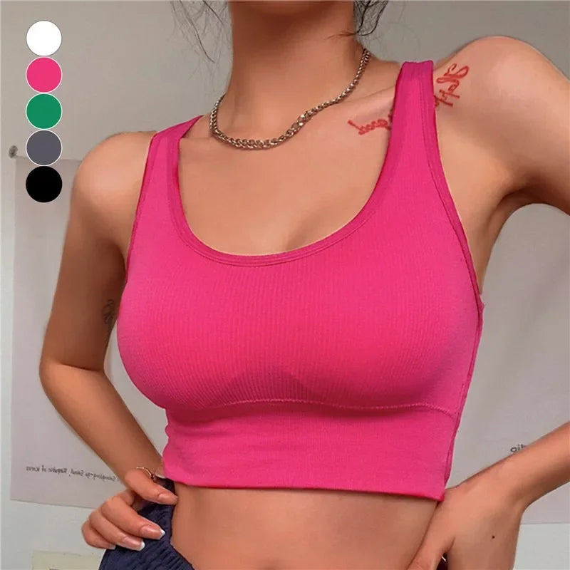 Seamless High Impact Yoga Sports Push-Up Bra