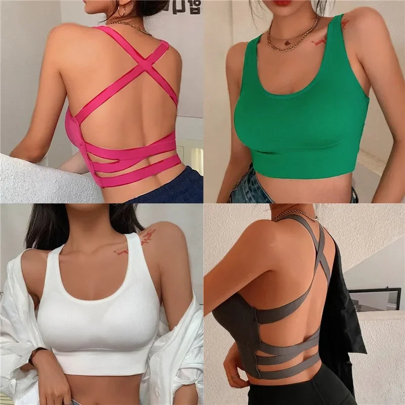 Seamless High Impact Yoga Sports Push-Up Bra