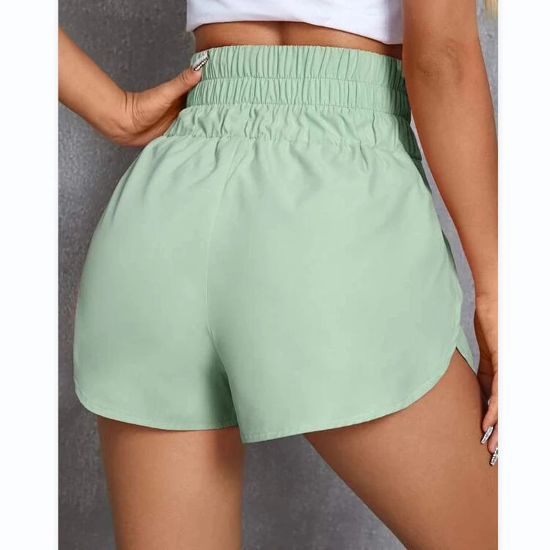 Seamless Shorts Women Workout Tights High Waist Fitness Outfits Gym Sportswear Running Shorts
