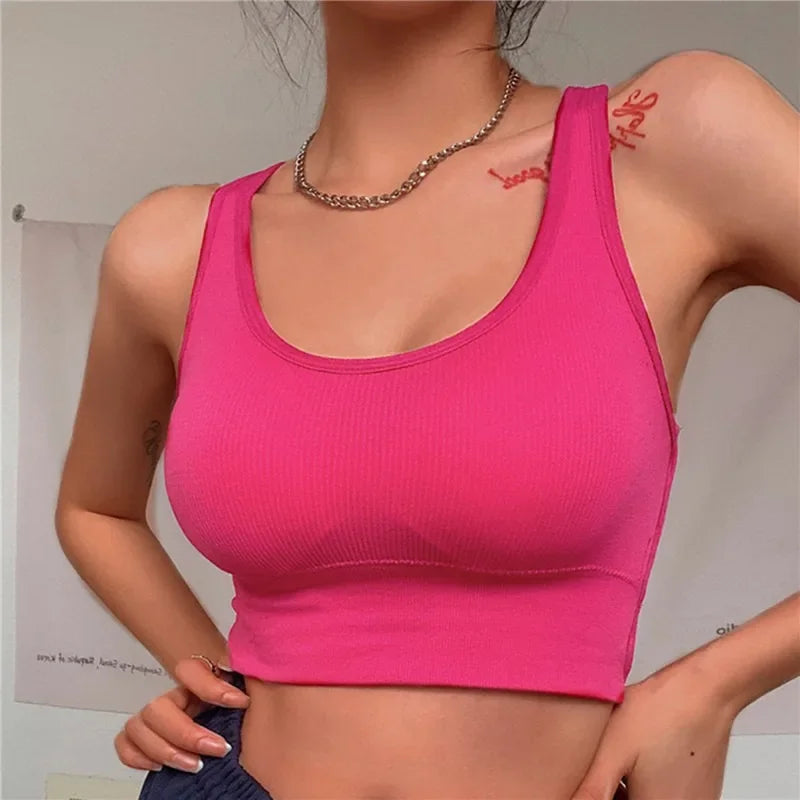 Seamless High Impact Yoga Sports Push-Up Bra