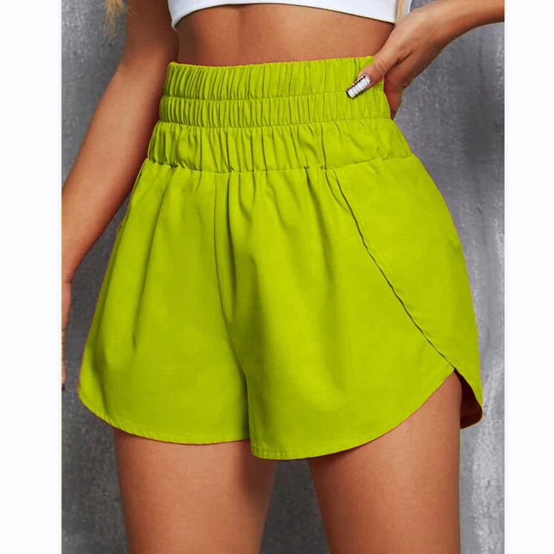 Seamless Shorts Women Workout Tights High Waist Fitness Outfits Gym Sportswear Running Shorts