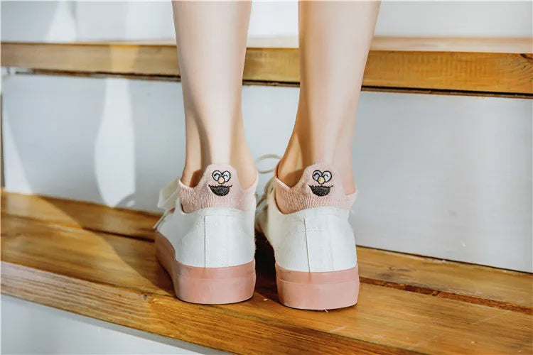 10 Pair Cotton Women Socks Solid Color Fun Casual Boat Ankle Female Socks