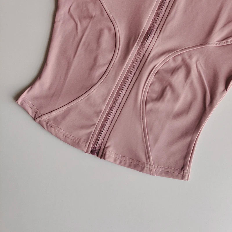 Outdoor Sports Long Sleeved Quick Dry Zipper Jacket Running Top