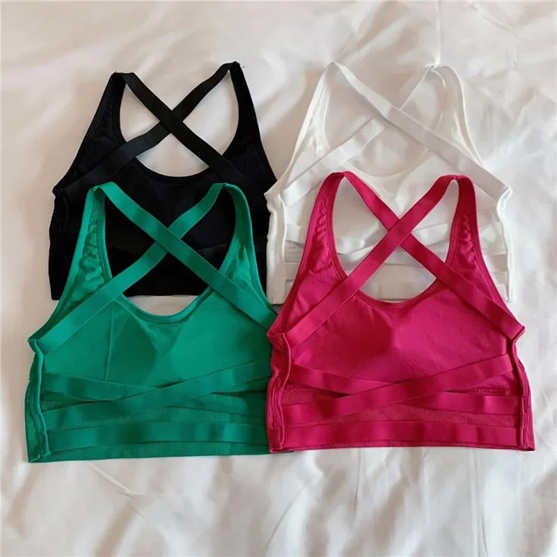 Seamless High Impact Yoga Sports Push-Up Bra