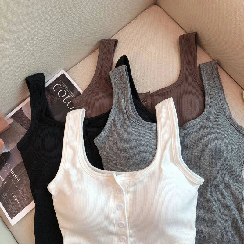 Crop Top Women Sleeveless Camisole T-Shirt Vest Lingerie Bras Tube Tops