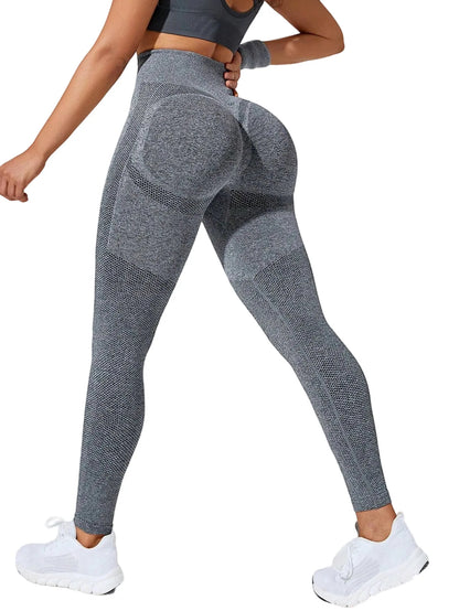 Seamless Splice Women Butt Lift High Waist Yoga Leggings